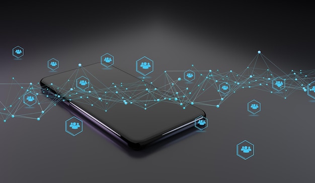 Global structure networking. communication technology for internet , network and Connection technology concept