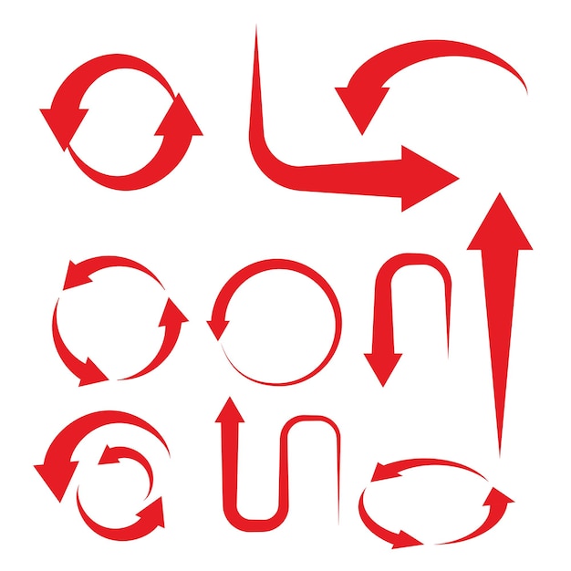 Going red Computer generated graphic of arrows