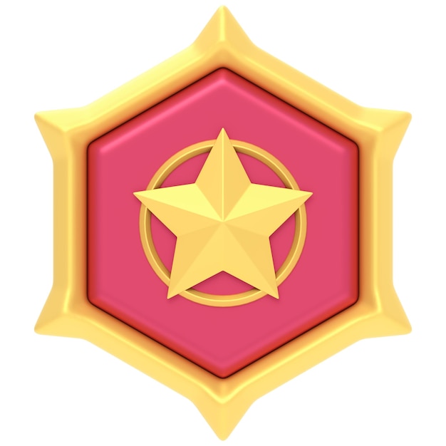 Gold Star Award Badge