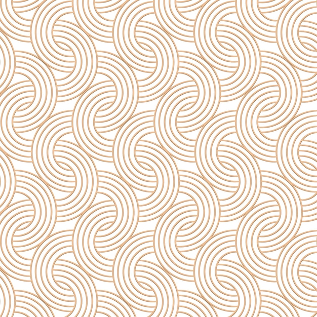 Golden interlaced rounded arc patterned background design element
