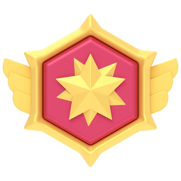 Golden Star Award Badge