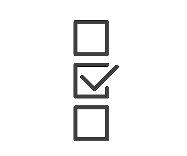 Good icon vector Business success sign Best quality symbol of correct verified certificate approval accepted confirm check mark