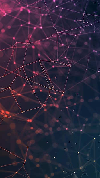 Gradient Network Connection Background