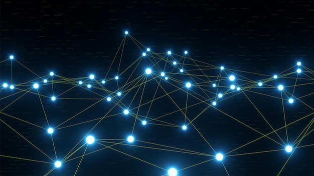 Green and blue futuristic space particles neon black vj background, space sphere vfx design element