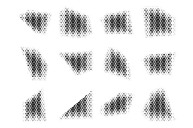 Halftone Triangle Pattern Reprographic Technique for Simulating Background Set