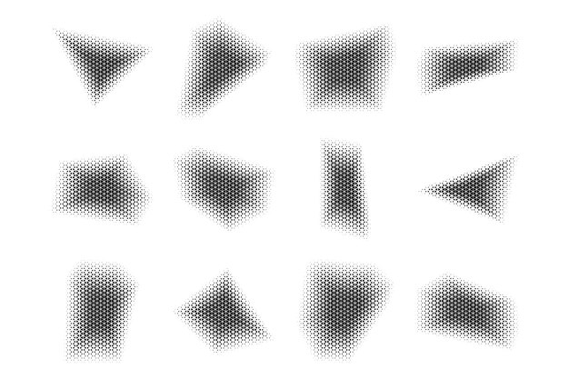 Halftone Triangle Pattern Reprographic Technique for Simulating Background Set