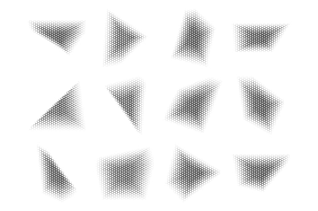 Halftone Triangle Pattern Reprographic Technique for Simulating Background Set