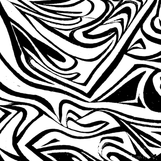 Hand drawn black ink illustration Hipster black paint abstract background