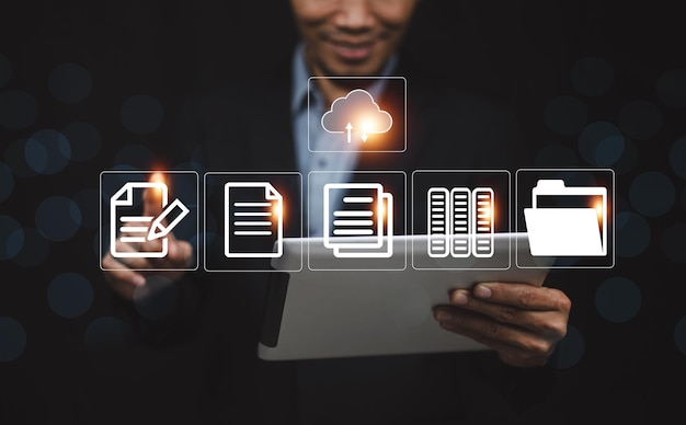 hand login to computer security personal data and login and password cyber security concept data protection and secured internet access cybersecurity