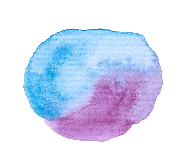 Hand painted watercolor blob on textured paper