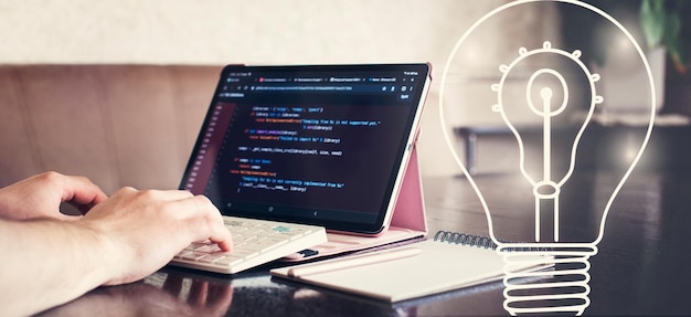 hatbot artificial coding coding background digital software