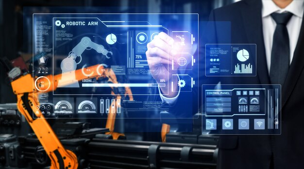 Hệ thống cánh tay robot tiên tiến cho ngành công nghiệp kỹ thuật số và công nghệ robot nhà máy