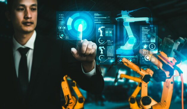 Hệ thống cánh tay robot tiên tiến cho ngành công nghiệp kỹ thuật số và công nghệ robot nhà máy