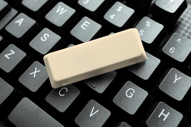 high angle view of computer keyboard