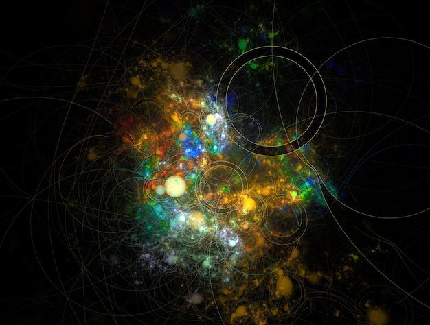 Hình ảnh nền trừu tượng fractal giàu trí tưởng tượng