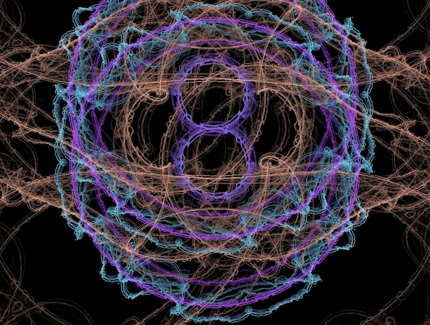 Hình ảnh nền trừu tượng fractal giàu trí tưởng tượng