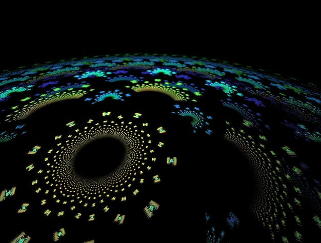 Hình ảnh nền trừu tượng fractal giàu trí tưởng tượng