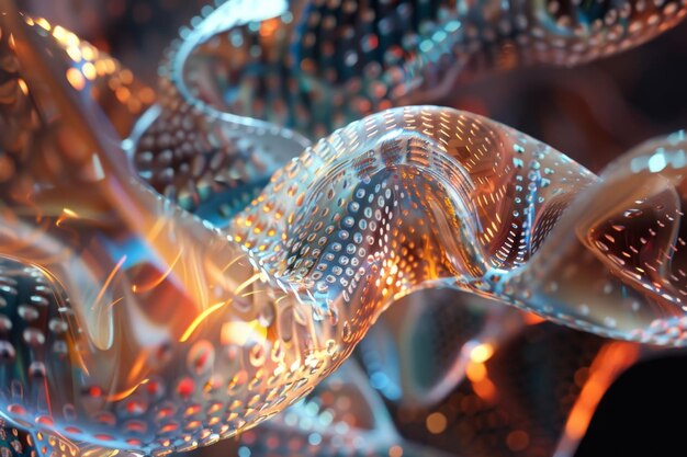 Hình dạng 3D trừu tượng голограмма