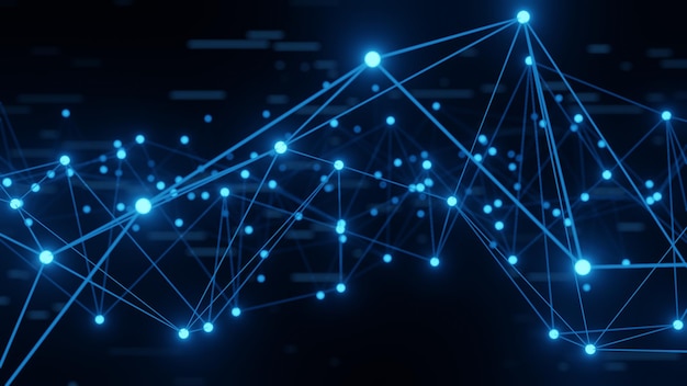 Hình dạng đám rối trừu tượng Nền công nghệ Kết nối khái niệm web khoa học kinh doanh khoa học