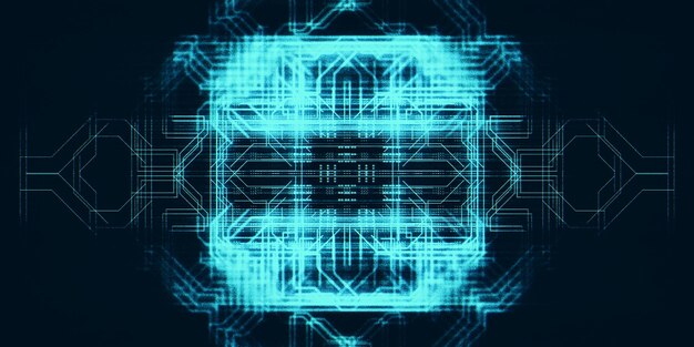 Hình nền cyberpunk gaming scifi technology trừu tượng bối cảnh tương lai kết xuất 3D cho game thủ