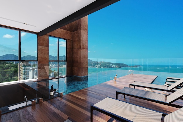 Hồ bơi sang trọng cho nhà ở, khách sạn, spa và căn hộ