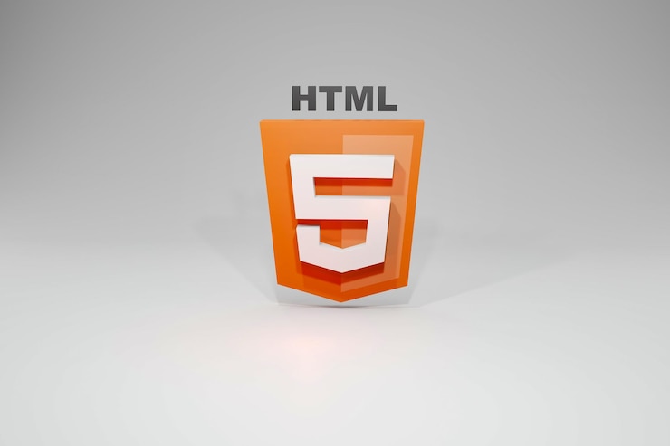 Photo html 5 3d symbol, beautiful html 5 icon 3d render