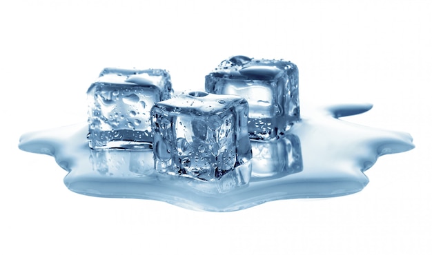 ice cubes isolated