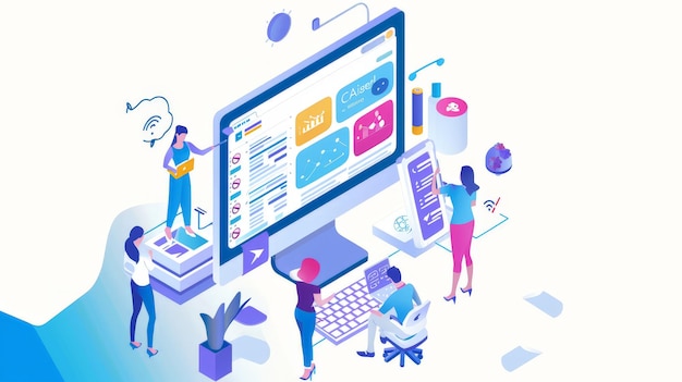 Illustrate a marketing agency39s digital advertising team planning a targeted ad campaign analyzing audience segments and discussing creative concepts Capture their strategic and analytical approach
