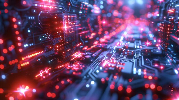 illustration of neon code matrix an artificial intelligence background image