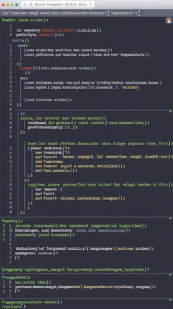 illustration of source code written in programming language