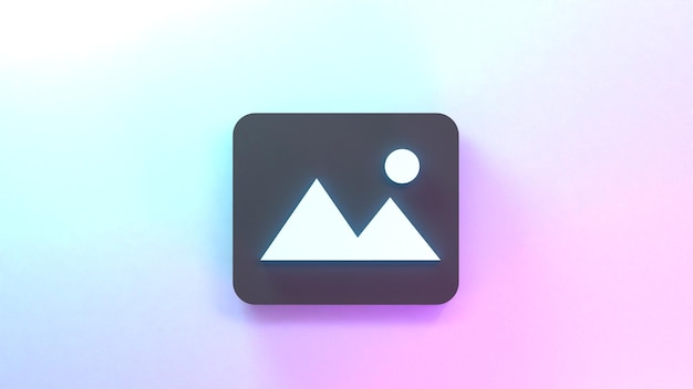 image file icon 3d render illustration
