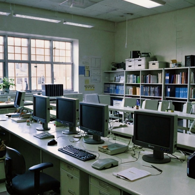 Interior of computer lab