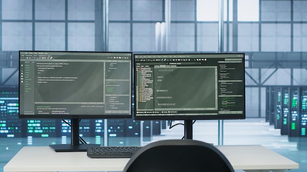 interlinked computers in data center creating server network
