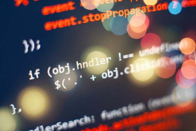 it business python code computer screen mobile application design concept