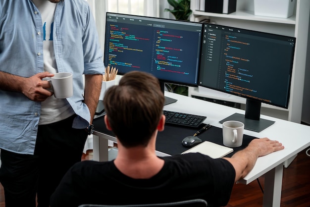 it developers discussing online software development information sellable