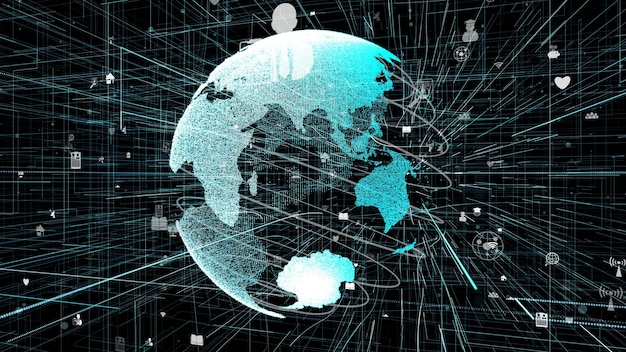 Kết nối mạng internet trực tuyến toàn cầu