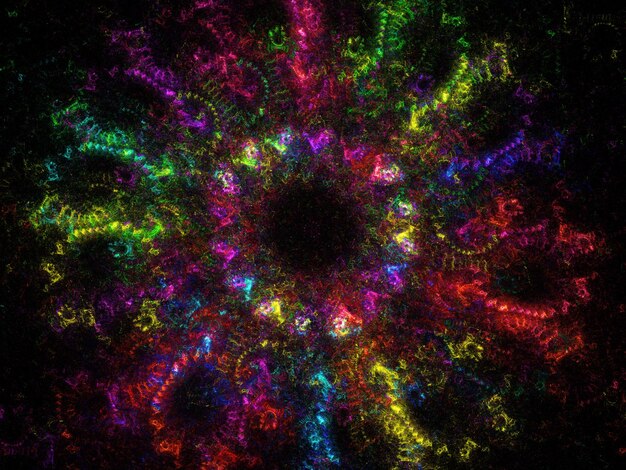 Kết xuất 3D nền fractal trừu tượng