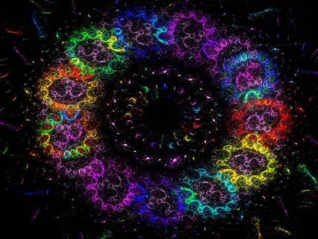 Kết xuất 3D nền fractal trừu tượng