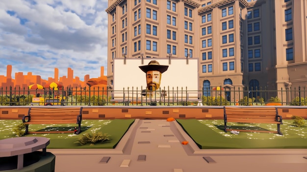 kết xuất 3D và tài nguyên đồ họa low poly cho các mục tiêu phát triển bền vững, đa dạng sinh học, nền kinh tế đang tăng trưởng và sinh thái