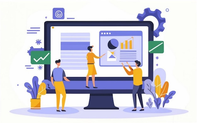 Khái niệm hoạch định nguồn lực doanh nghiệp ERP, năng suất và cải tiến của công ty, hình ảnh minh họa cho website