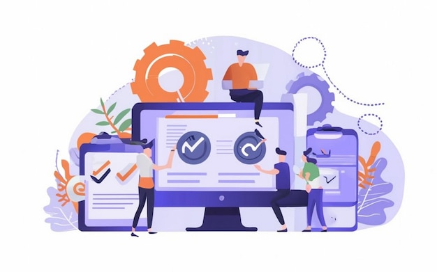 Khái niệm hoạch định nguồn lực doanh nghiệp ERP, năng suất và cải tiến của công ty, hình ảnh minh họa cho website