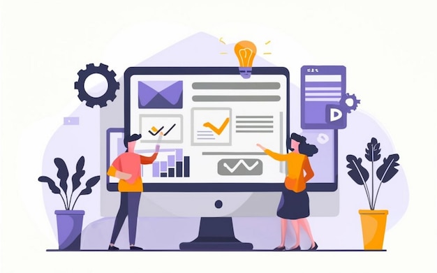 Khái niệm hoạch định nguồn lực doanh nghiệp ERP, năng suất và cải tiến của công ty, hình ảnh minh họa cho website