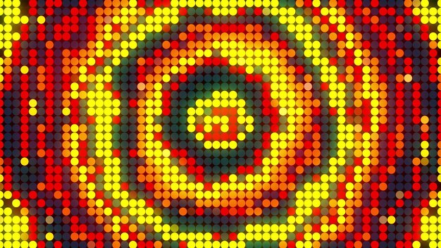 led screen dots abstract background 3d rendering computer generating led display technology display