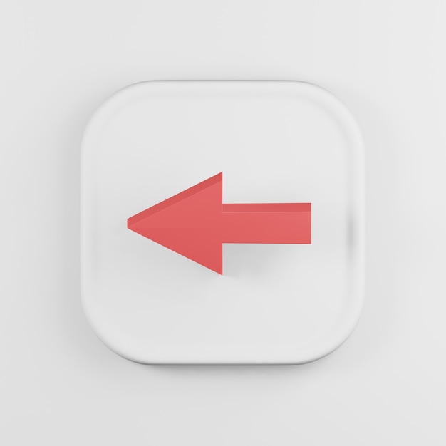 Left arrow icon cartoon style.