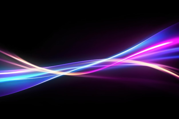 light effect abstract highspeed light motion effect on black background
