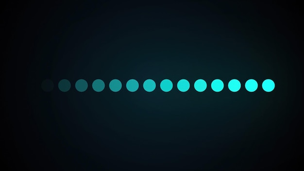 loading bar computer generated serial appearance and disappearance of points on the screen simple web background 3d rendering