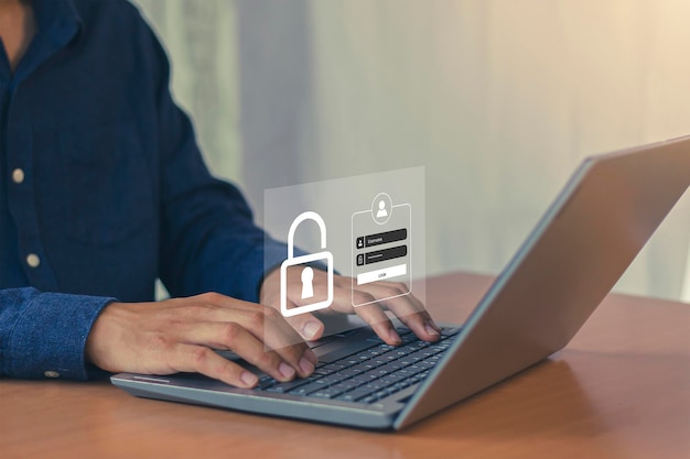 Log in with your cyber security password