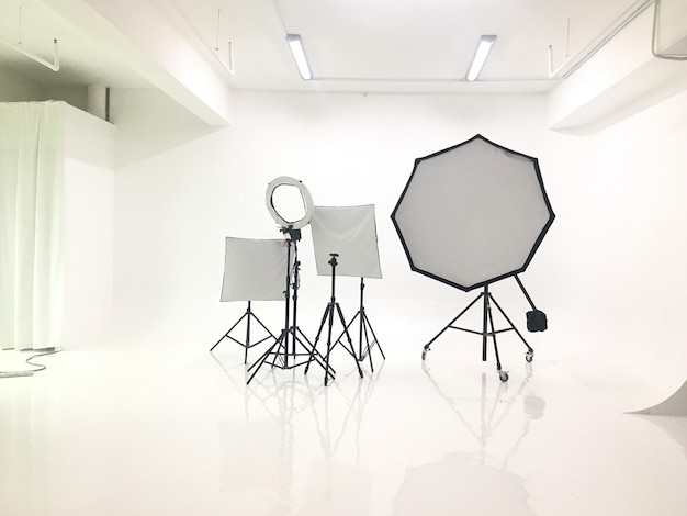 Low angle view of lighting equipment