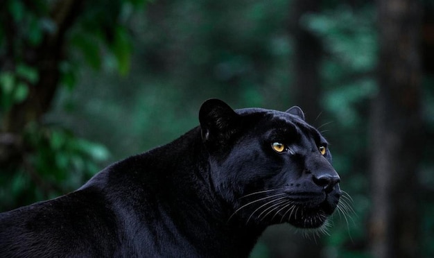 majestic black panther