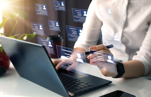 Marked checklist on a clipboard Human resources and management concept Employees must complete